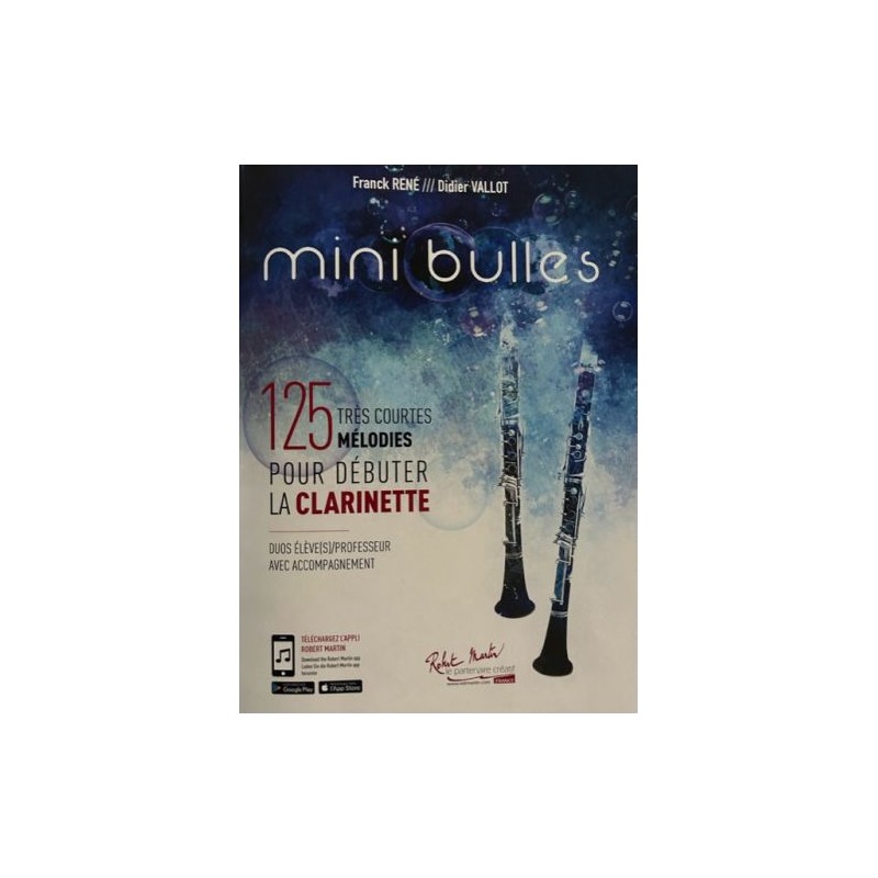 Mini bulles partition clarinette