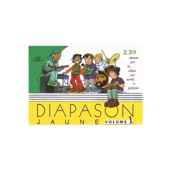 Diapason jaune volume 1 livre chants enfants