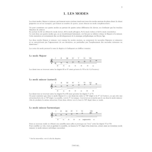 manuel pratique d'harmonie tonale partition