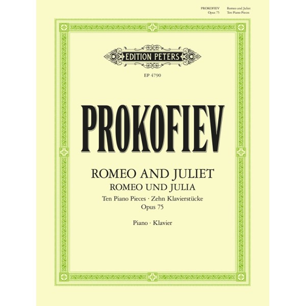 prokofiev romeo et juliette partition piano Peters