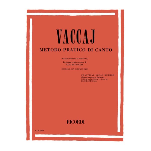 partition methode vaccai ricordi