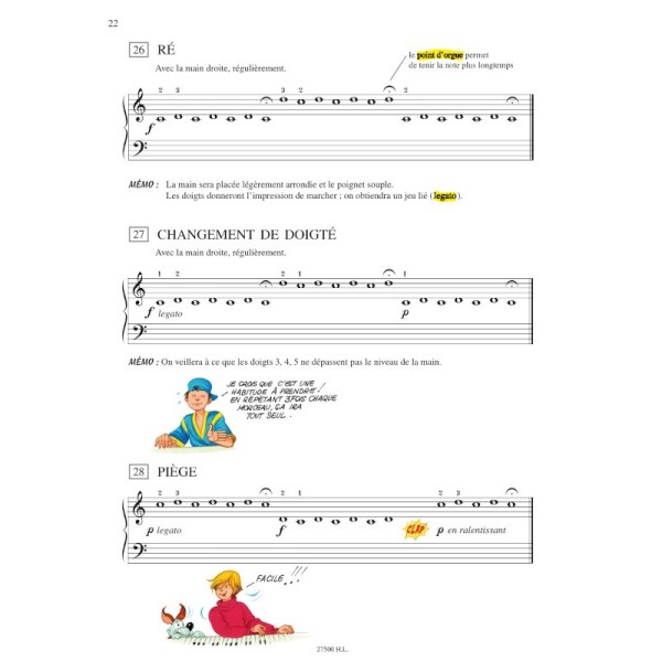 Le piano en couleurs partition