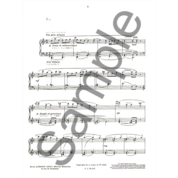 jacques ibert histoires partition piano