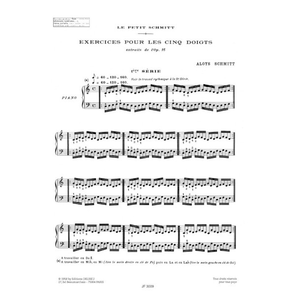 le petit schmitt partition piano
