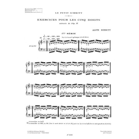 le petit schmitt partition piano