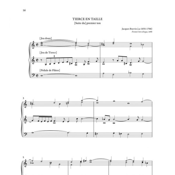 Orgue anthologie de la musique baroque française partition
