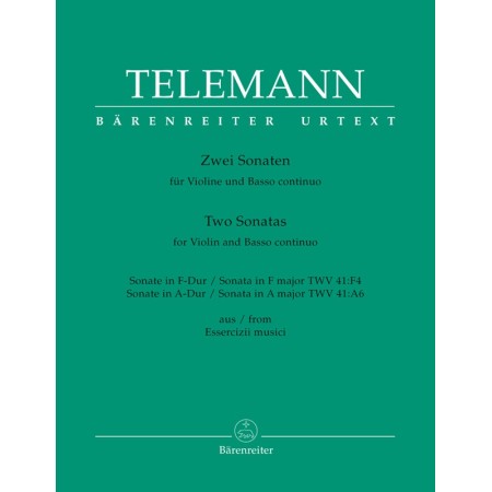 Telemann sonates pour violon partition
