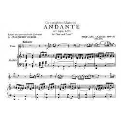 Mozart Andante et Rondo partition flûte