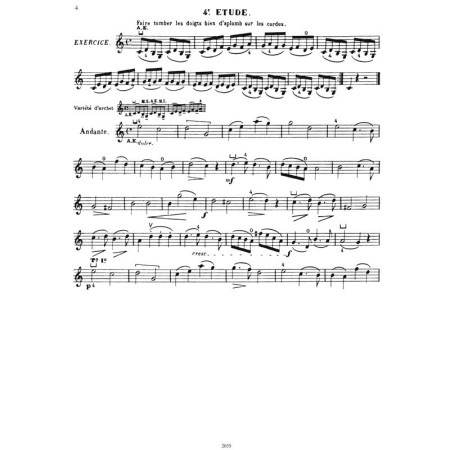 Dancla 36 études mélodiques partition