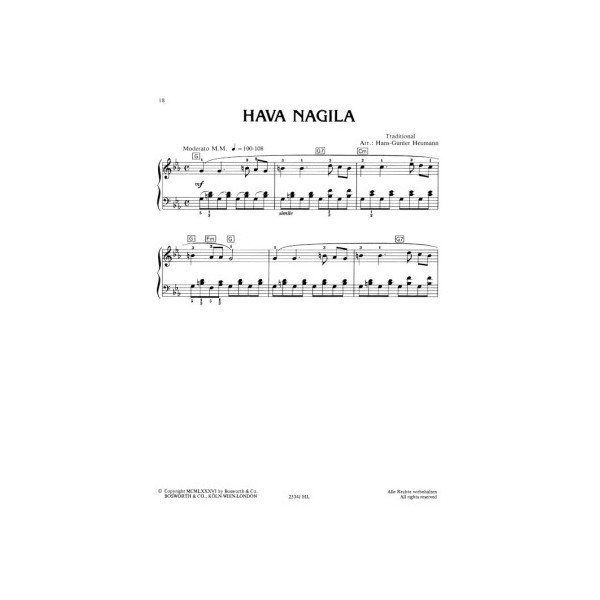 children's pop piano partition