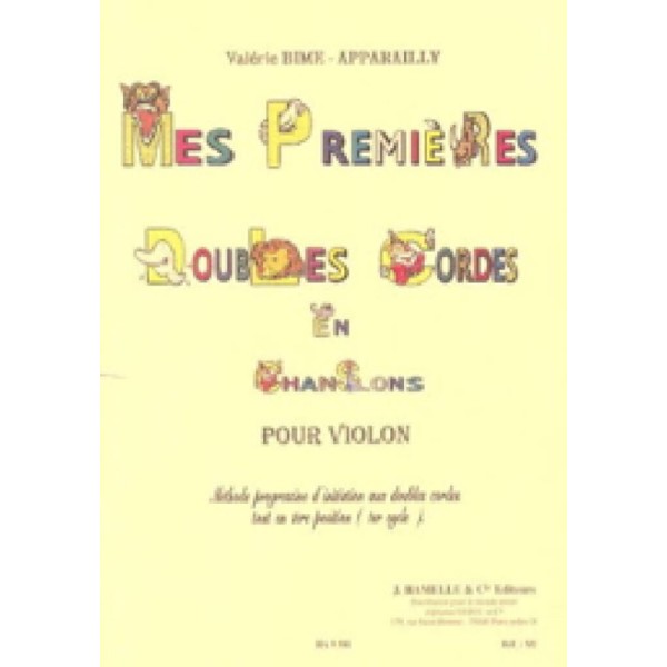 mes premières doubles cordes partition violon