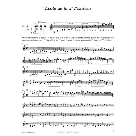 partition van de velde ecole des positions