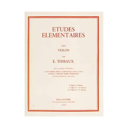 thibaux études elementaires volume 3 partition