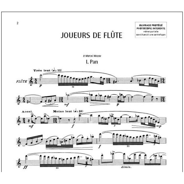 roussel joueurs de flute partition