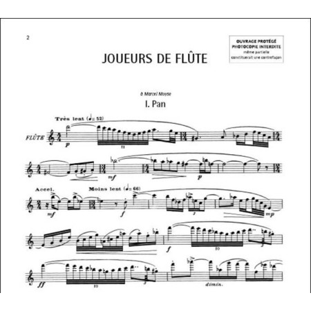 roussel joueurs de flute partition