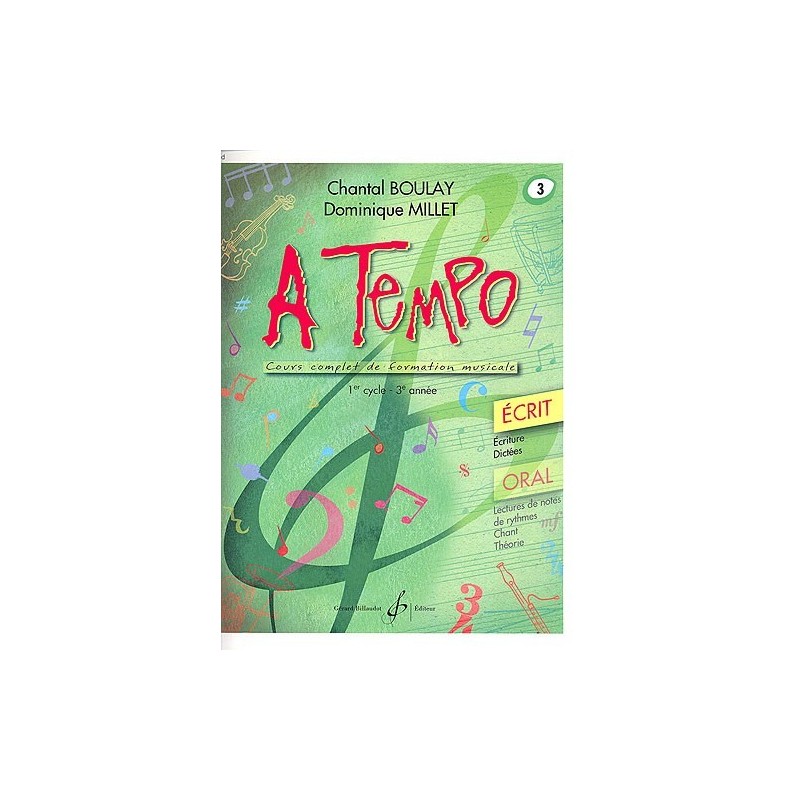 A Tempo volume 3 Ecrit partition A Tempo volume 3 Ecrit partition