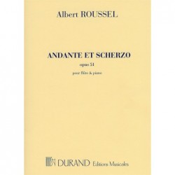 Albert Roussel andante et scherzo partition