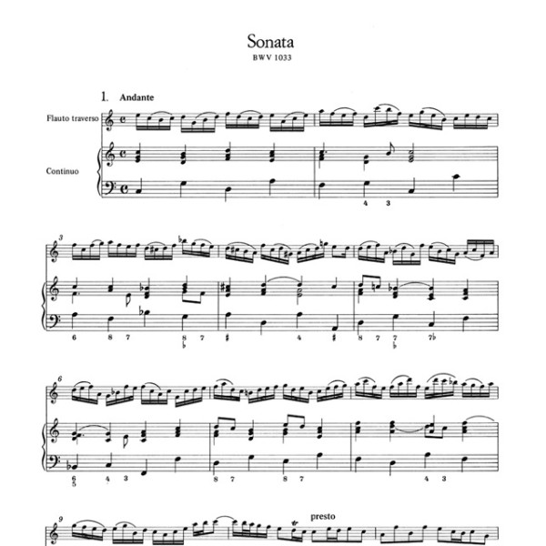 bach sonates pour flute barenreiter