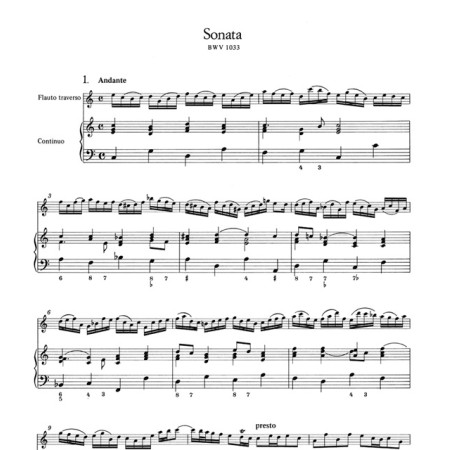 bach sonates pour flute barenreiter