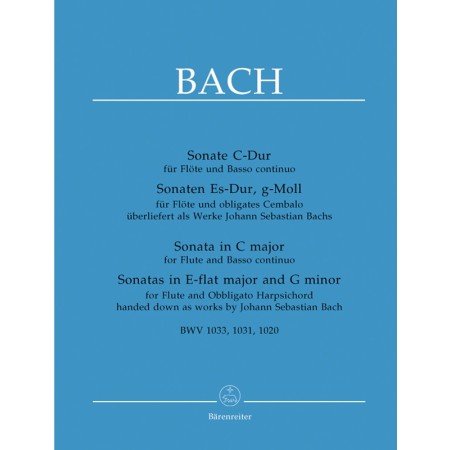 bach sonates pour flute barenreiter