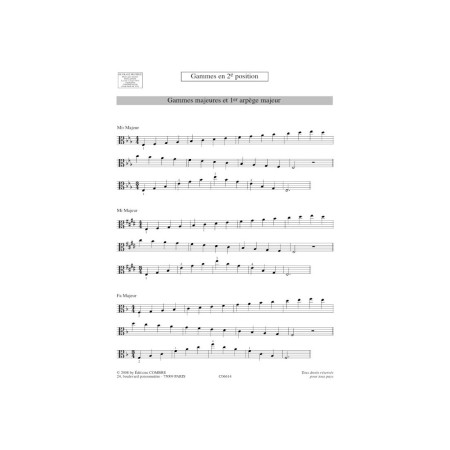frederick forti gammes pour alto partition