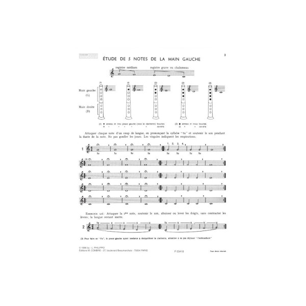 jean calmel le clarinettiste partition