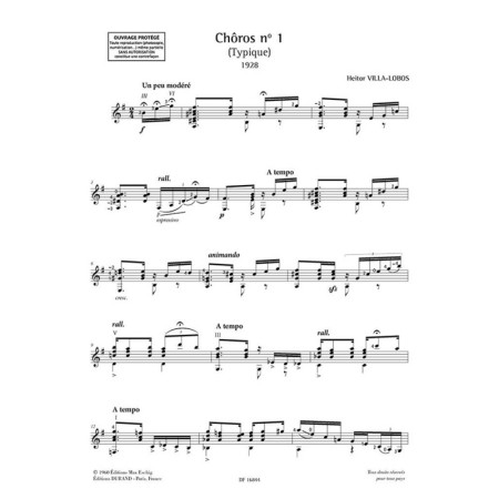 villa lobos choros partition