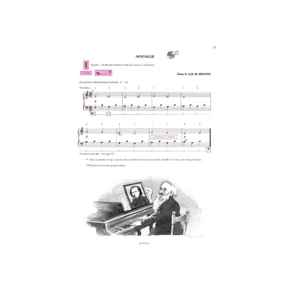 Le piano pour adulte débutant partition