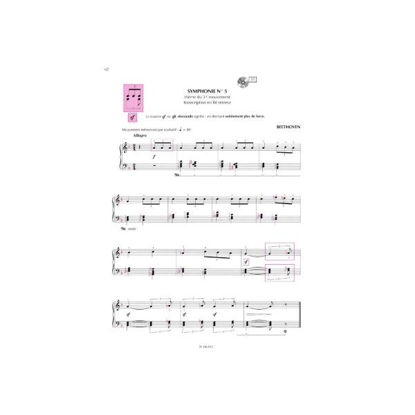Le piano pour adulte débutant partition