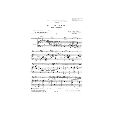 breval concerto pour violoncelle partition
