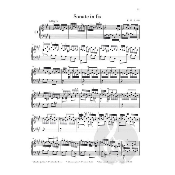 scarlatti sonates piano partition