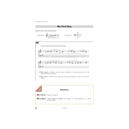 88 touches pour un piano partition