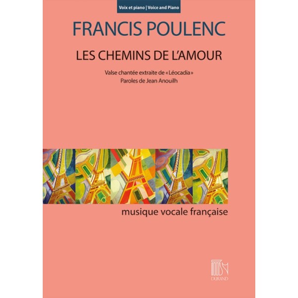 poulenc les chemins de l'amour partition