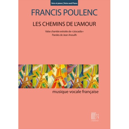 poulenc les chemins de l'amour partition