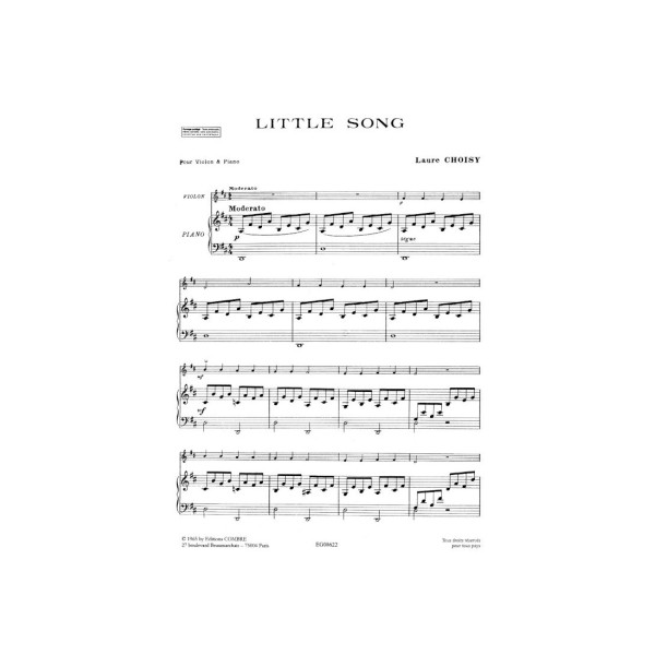 laure choisy little song partition