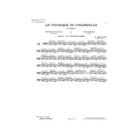 la technique du violoncelle volume 3 partition