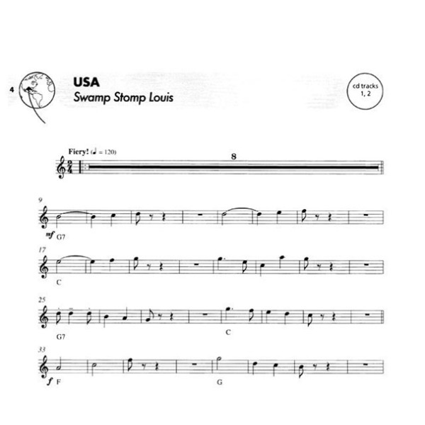 junior musical postcards for flute partition