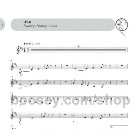 junior musical postcards for clarinette partition