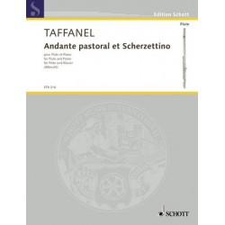 Partition flûte Taffanel Andante Pastoral et Scherzettino  FTR218 Le kiosque à musique Avignon