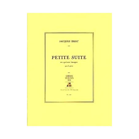 Partition Jacques Ibert - Petite suite en 15 images - Kiosque musique Avignon