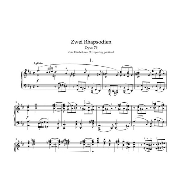 brahms rhapsodies opus 79 partition