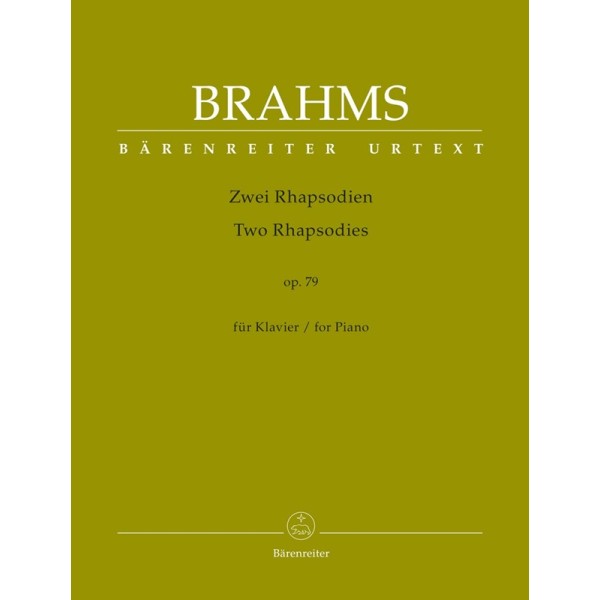 brahms rhapsodies opus 79 partition