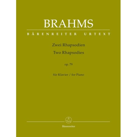 brahms rhapsodies opus 79 partition
