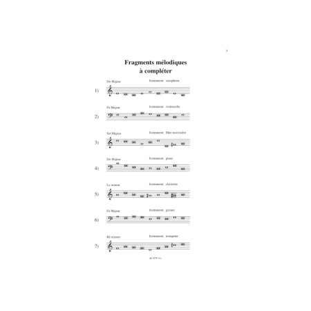 99 tests d'écoute volume 2 partition