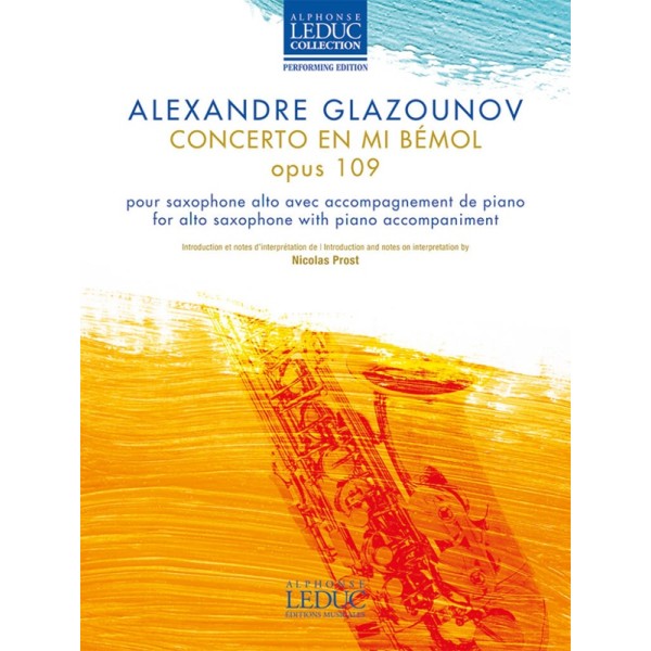 glazounov partition saxophone
