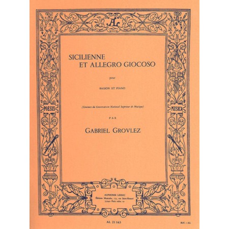 grovlez sicilienne et allegro partition