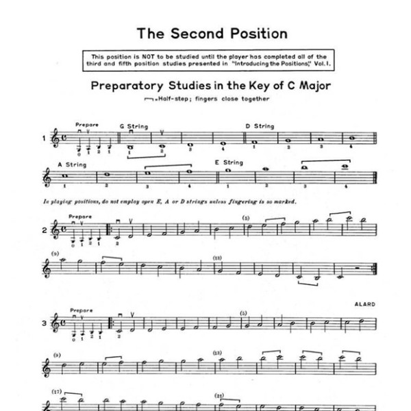 introducing the positions partition violon