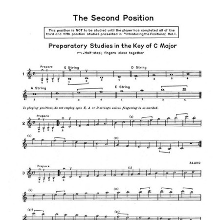 introducing the positions partition violon