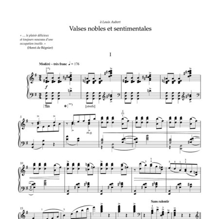 valses nobles et sentimentales partition piano