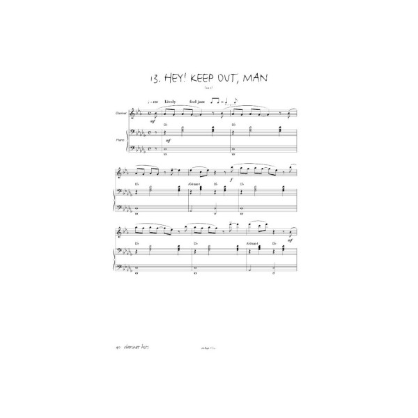 clarinet hits volume 2 partition